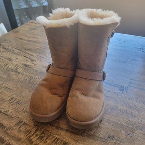 UGG Chestnut Brown Shearling-Lined Mid-Calf Boots